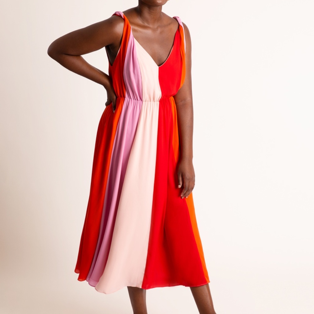 Eloquii Colorblocked midi dress 20 NWT